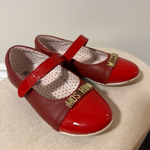 Moschino Other - MOSCHINO Red Dress Patent Leather Shoes for Kids (EU 27)